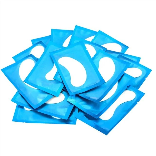 50 pares de almohadillas para pestañas, parche de Gel para injerto de pestañas, parches debajo de los ojos para extensión de pestañas, pegatina de papel, aplicación de maquillaje