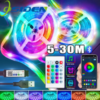 5M/10M/15M/20M/30M 5050 LED Strip Lights 5V USB LED Tape Lights With Smart Bluetooth for TV PC Gaming Backlight Decoration