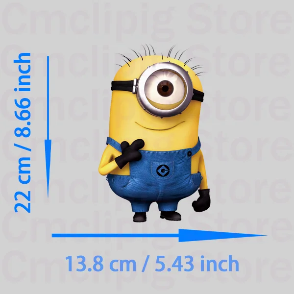 Funny Minions printing for clothes iron on patches stripes appliques thermo-stickers for children self-adhesive Decoration