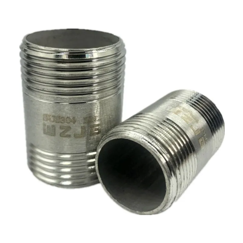 Water connection 1/4" 3/8" 1/2" 3/4" 1" 1-1/4" 1-1/2" Male X Male Threaded Pipe Fittings Stainless Steel SS304