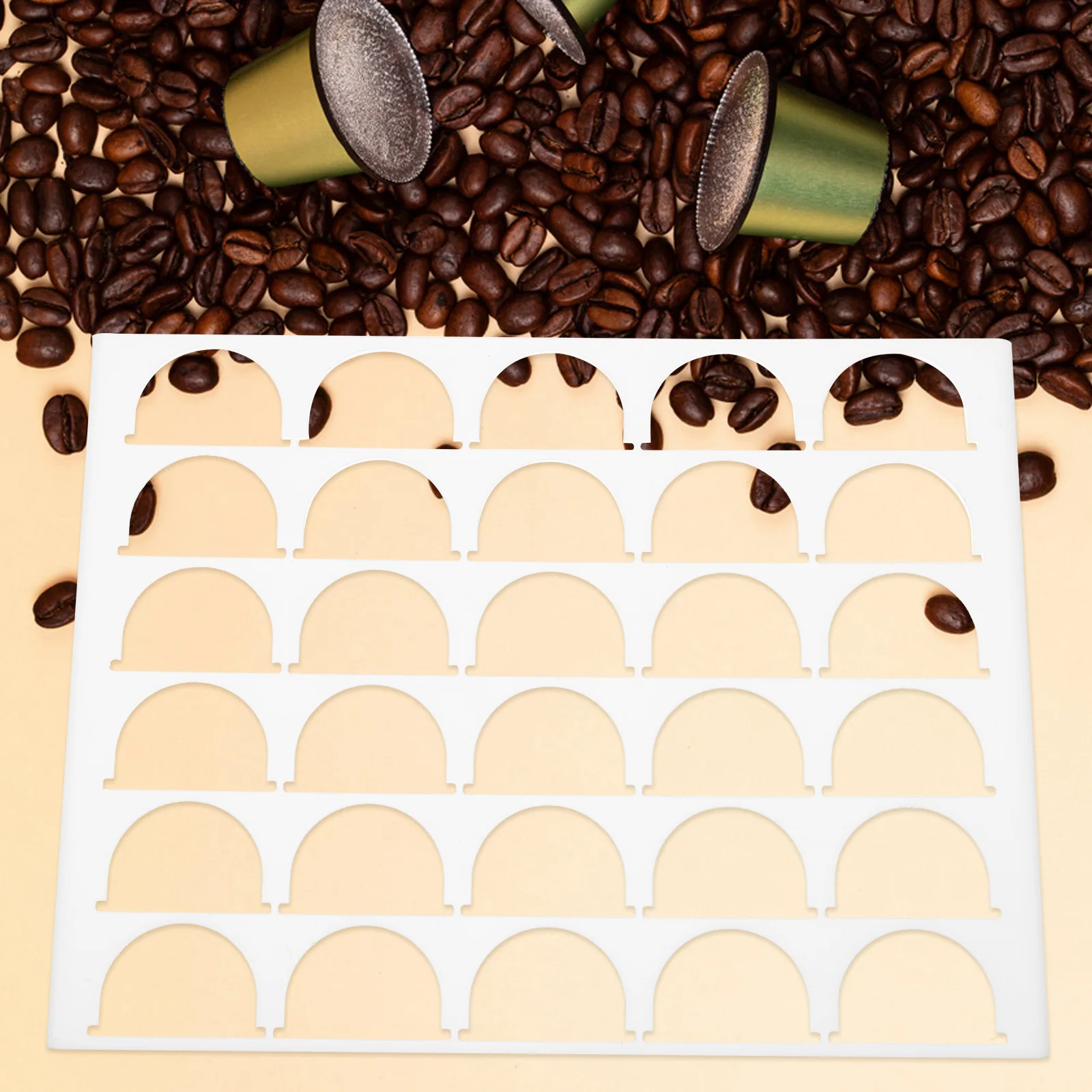 

Acrylic Coffee Capsule Rack Large Capacity Clear Organizer Coffee Pod Holder for Kitchen Office Storage Espresso Pod Holder