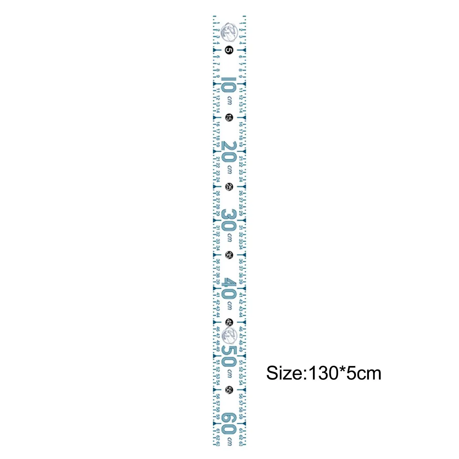 Régua de pesca dobrável portátil multiuso com escala de medição precisa