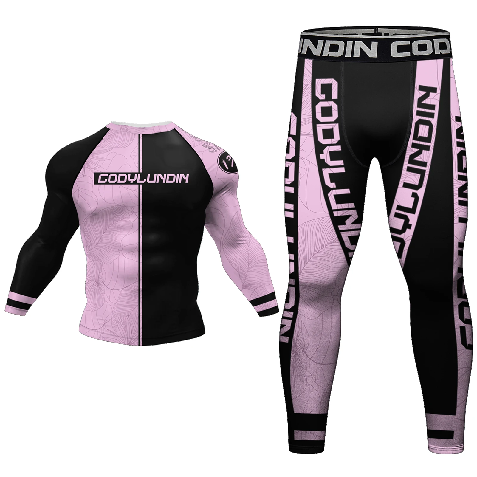 New Designer Boxing Jersey jiu jitsu No Gi Rashguard Set Pink Compression Active Wear per uomo donna Custom Grappling Fightwear