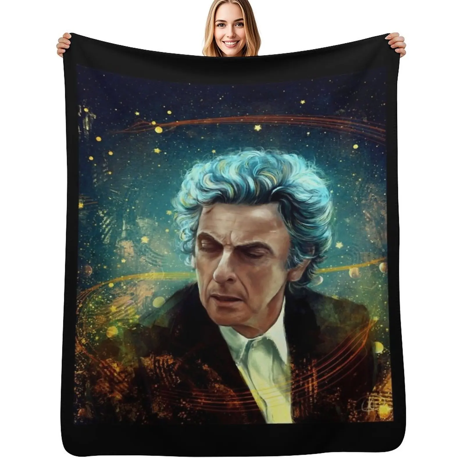 Gift For Men Peter Capaldi Retro Vintage Throw Blanket Sofa Throw manga Hairy Luxury Brand Kid'S Blankets