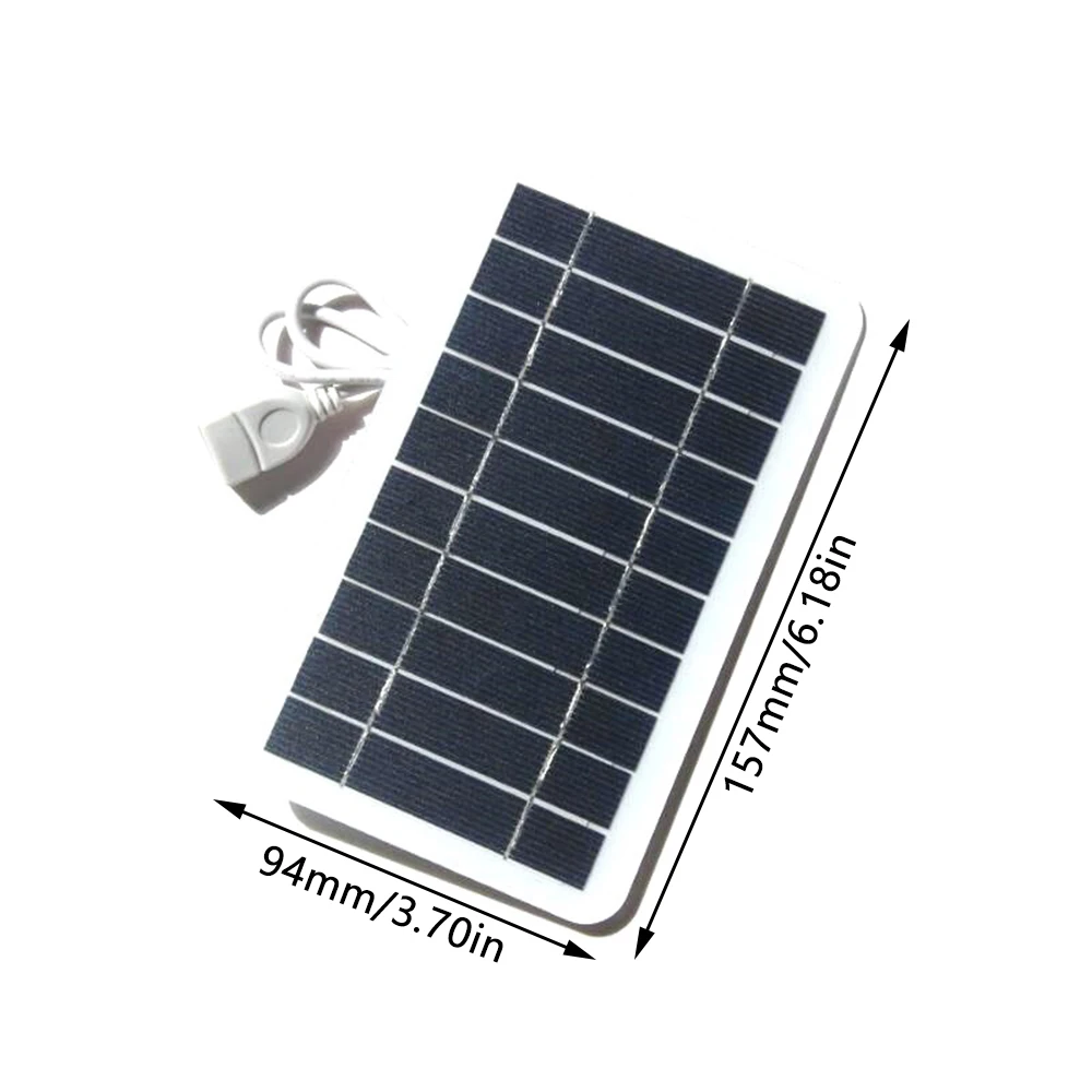 5V 2W Solar Panel Output Usb Outdoor Portable Solar System Mobile Phone Chargers Solar Panel Battery Module Generation Board