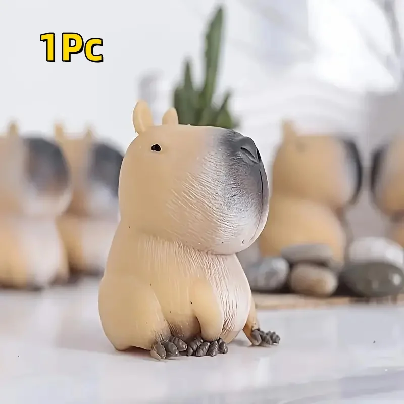 Squishy süßes Capybara-Quetschspielzeug, weiches Relax-Tier-Zappelspielzeug für Erwachsene, lustiges Spielzeug, Halloween, Weihnachten, Urlaub, Party-Geschenke