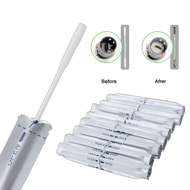 100Pcs/Lot Wet Cotton Swabs Double Head Cleaning Stick For IQOS 2.4 PLUS For IQOS 3.0 LIL/LTN/HEETS/GLO Heater HOT