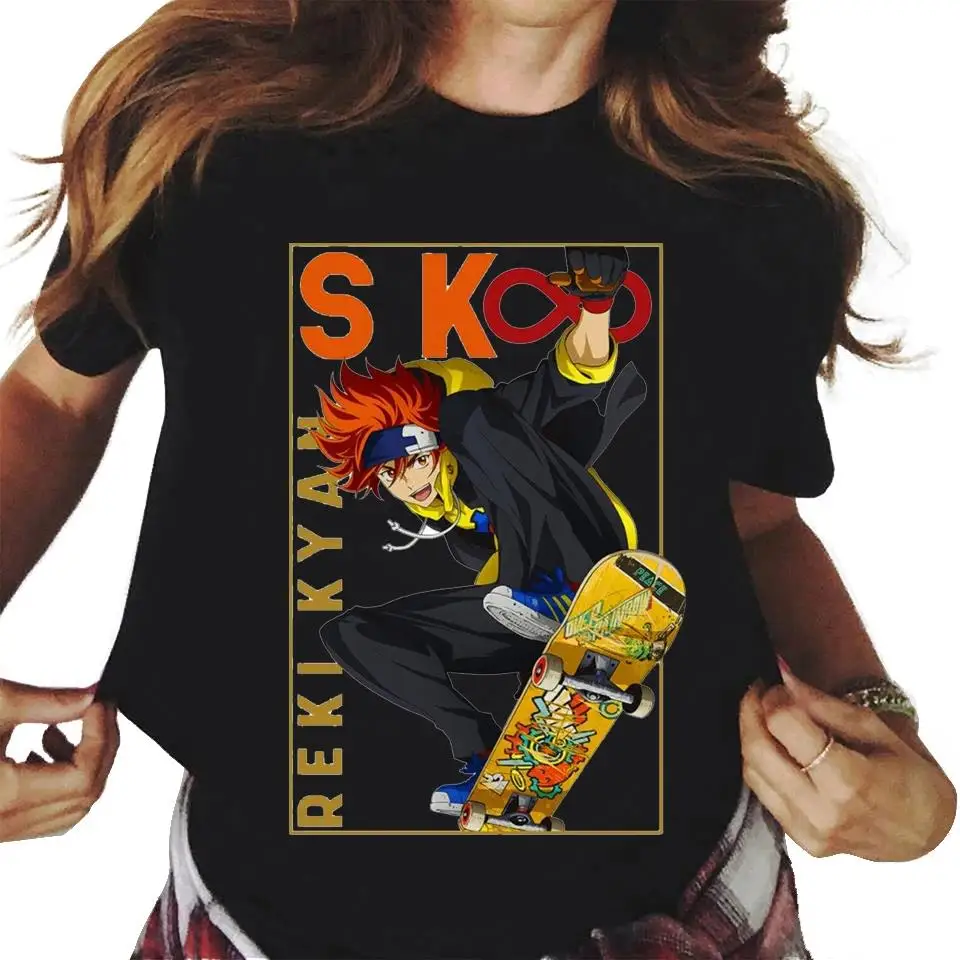 Hot anime sk8 das unendlich T-Shirt Männer Frauen kawaii Cartoon Skateboard Grafik druck Kurzarm plus Größe Unisex T-Shirt
