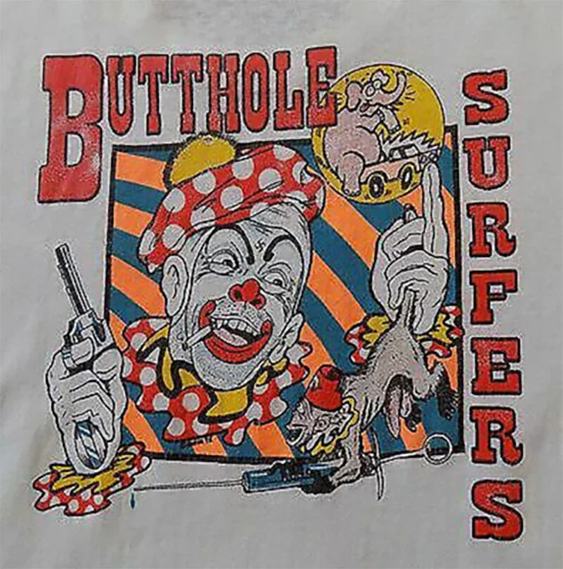 Butthole Surfers Band On Stage White T-Shirt Cotton Unisex