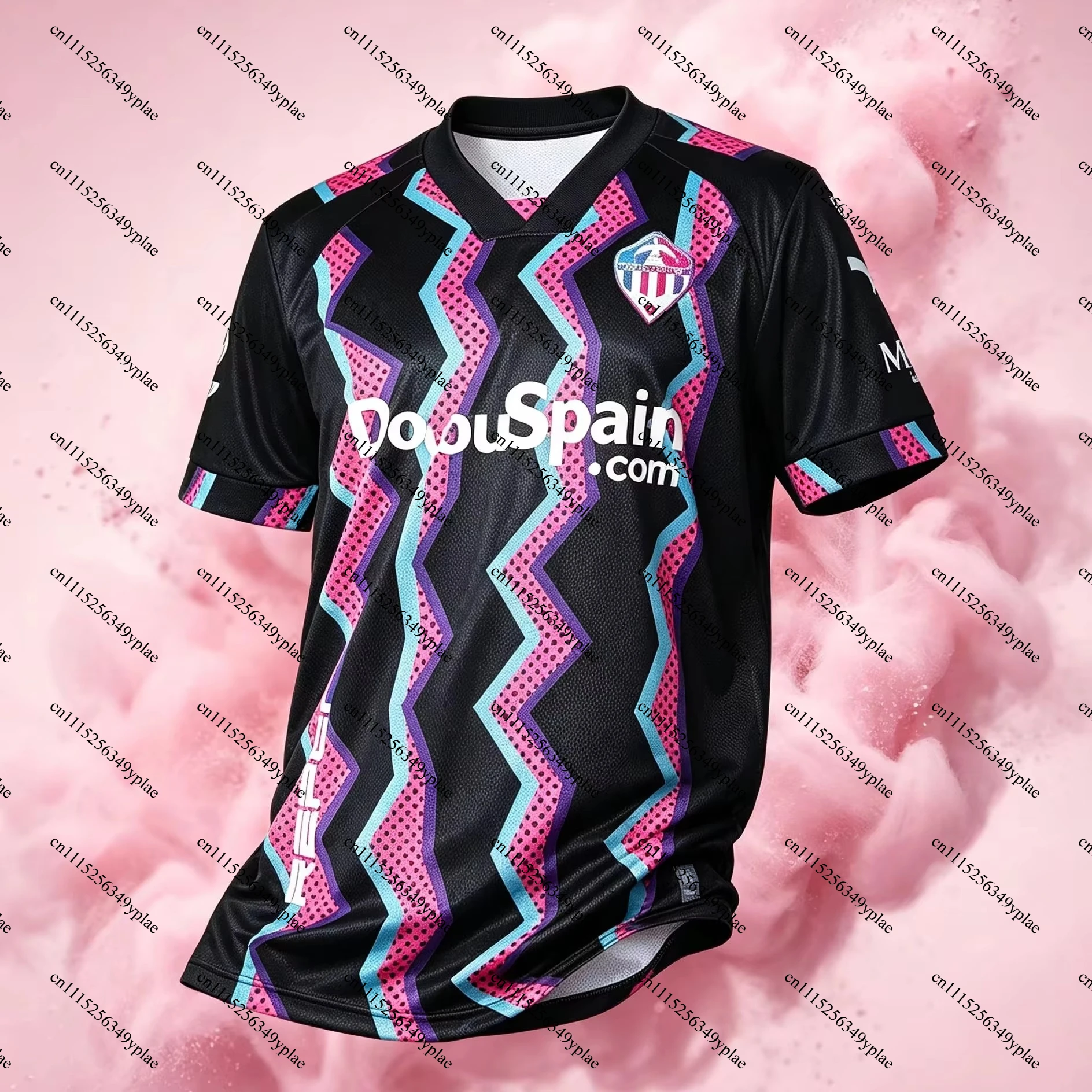 2026/27 CD Castellon Season Jersey, 3D Print Design Quick-Dry Breathable T-Shirt, Men and Women Mesh Football T-Shirt