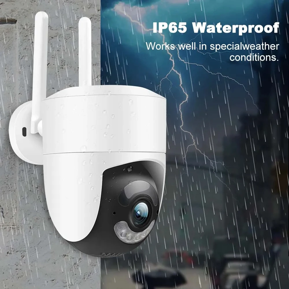 Tuya-cámara IP de 6MP, 2,4G/5G, WiFi de doble banda, cámaras de seguridad para el hogar, impermeable, detección de movimiento, cámara de