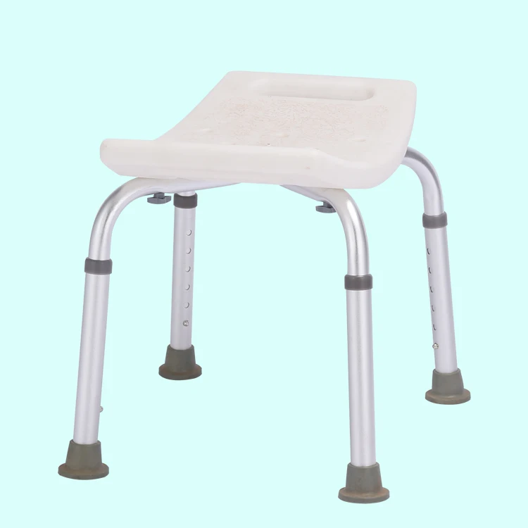 Shower Chair Multifunctional  Lightweight Medical Foldable and Comfortable Aluminum Bath Chair for Elderly and Disabled
