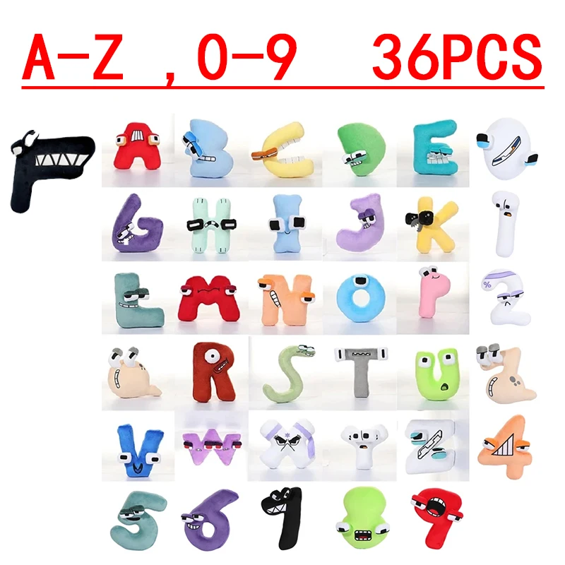 

New 26PCS Alphabet Lore But are Plush Toy Stuffed Animal Plushie Doll Toys Gift for Kids Children Christmas Gift Toy 26 Letter