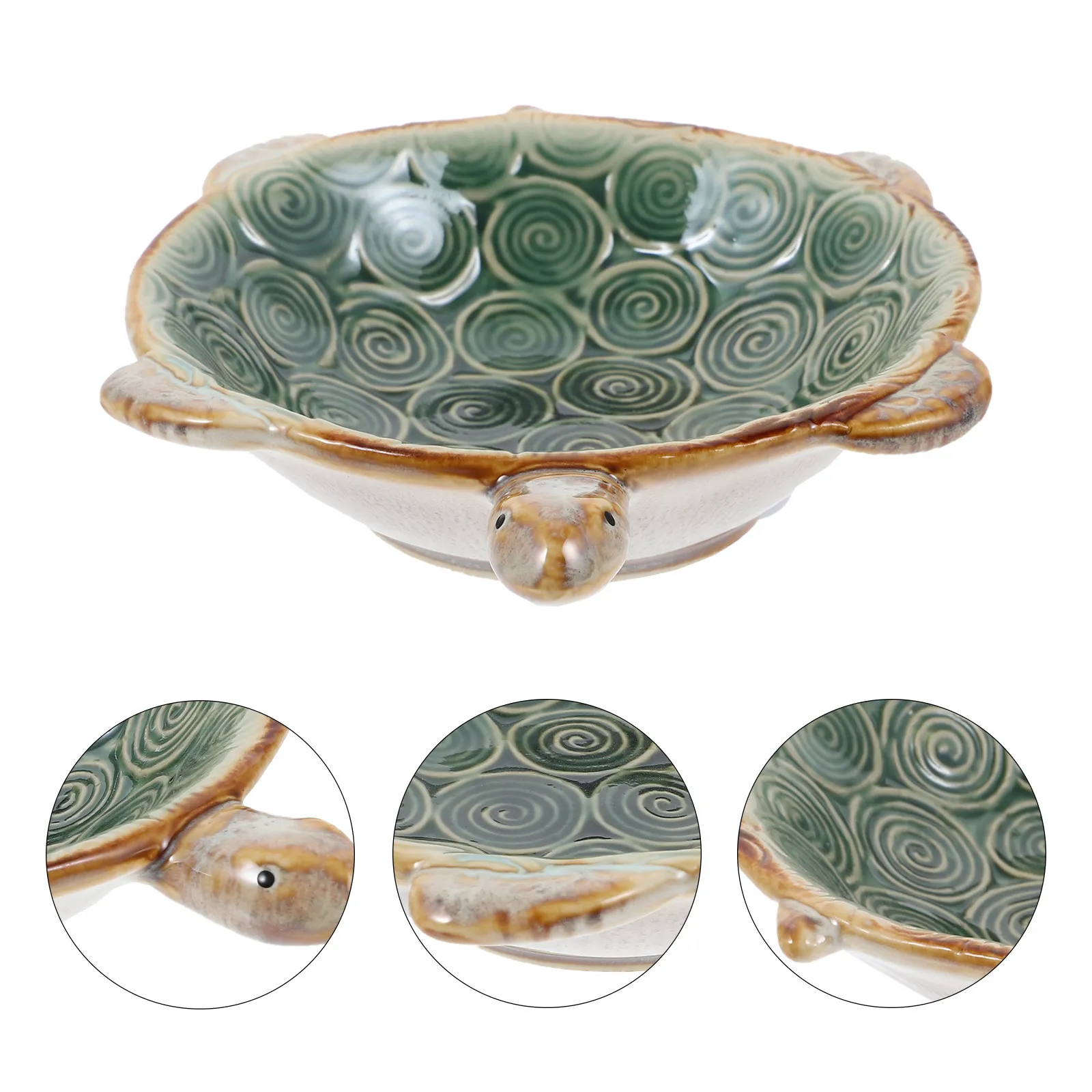 

Ceramic Jewelry Tray Turtle Design Compact Jewelry Organizer Plate Ring Earrings Bracelet Storage Display Dish