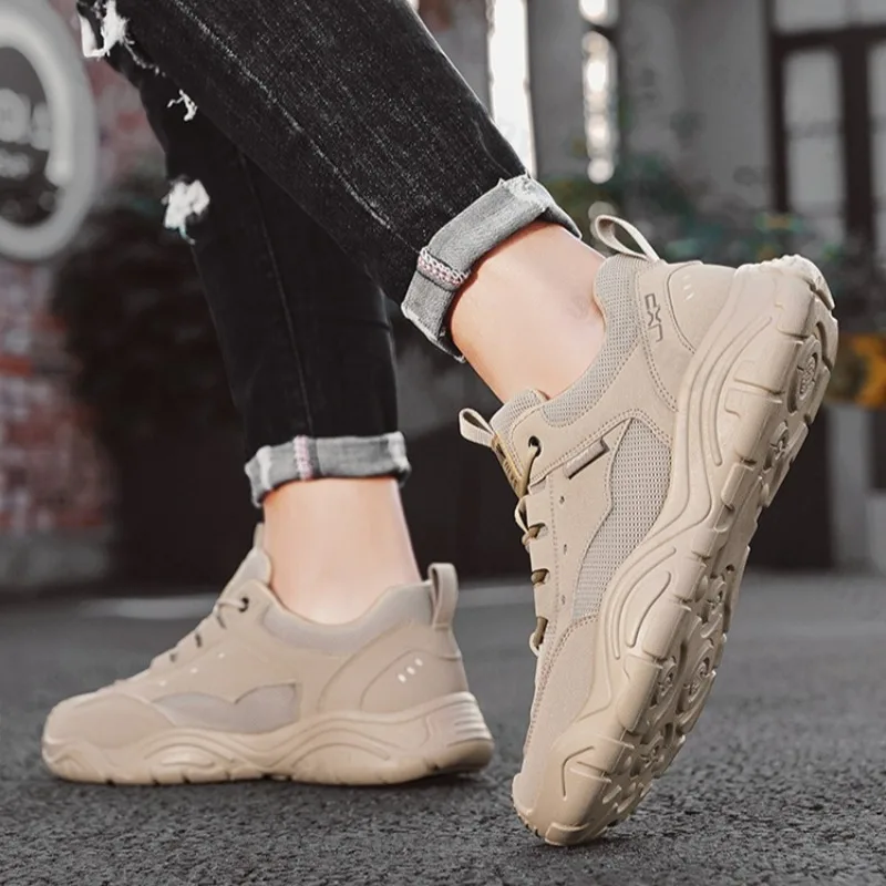 

Men's Casual Sports Shoes 2025 Spring New Mesh Breathable Comfortable Thick Sole Shoes Fashion Versatile Low Top Chunky sneakers