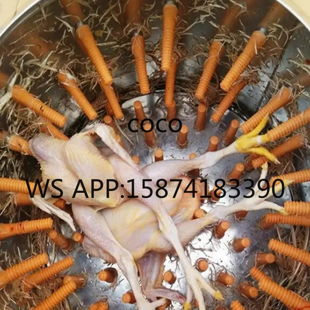 Factory Direct 403 Stainless Steel Chicken Plucker Poultry Feather Cleaning Machine For Farm Use