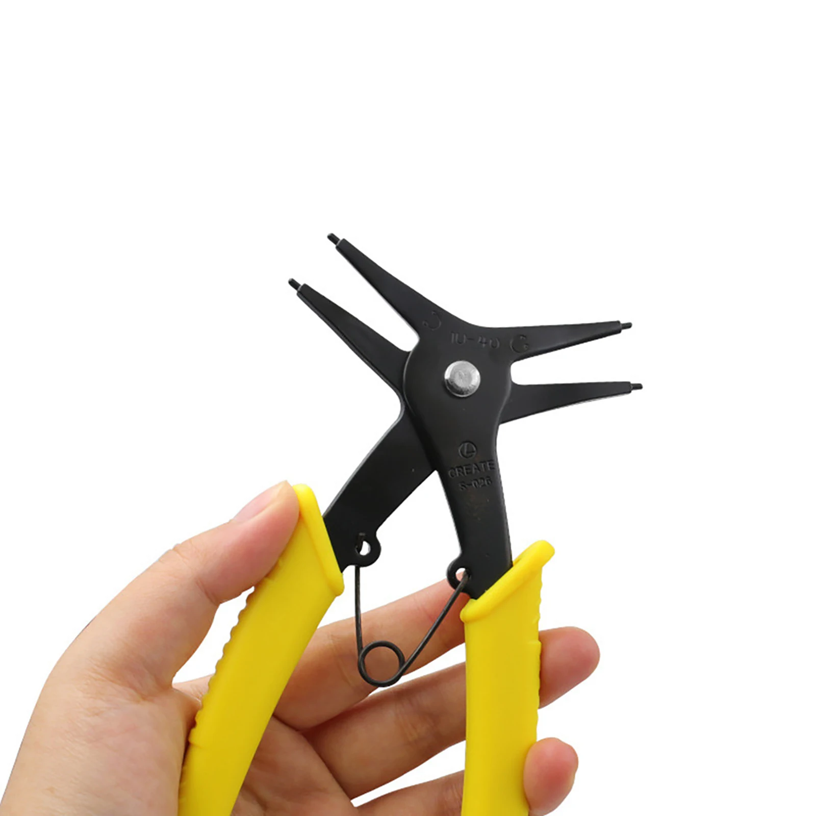 2 in 1 Snap Ring Plier 4 Way Type Circlip Pliers Multifunctional Professional Hand Tool Combination Spring Tool