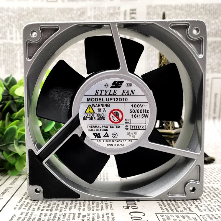 

UP12D10 12CM/ CM 100V 16/15W 12038 METAL COOLING FAN