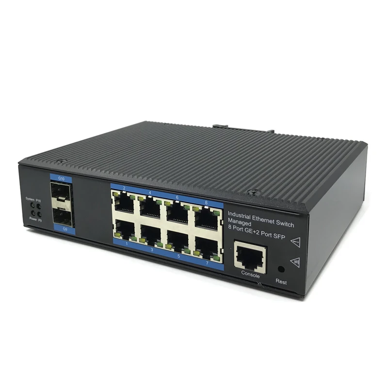 Imagem -03 - Gestão de Classe Industrial ao ar Livre Poe Switch 10 100 1000 m Poe Switch de Rede Rede Switch Rack de Grau Industrial Interruptor