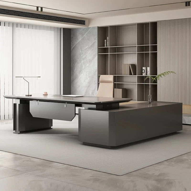 LTT light luxury boss desk new Chinese table and chair combination office furniture