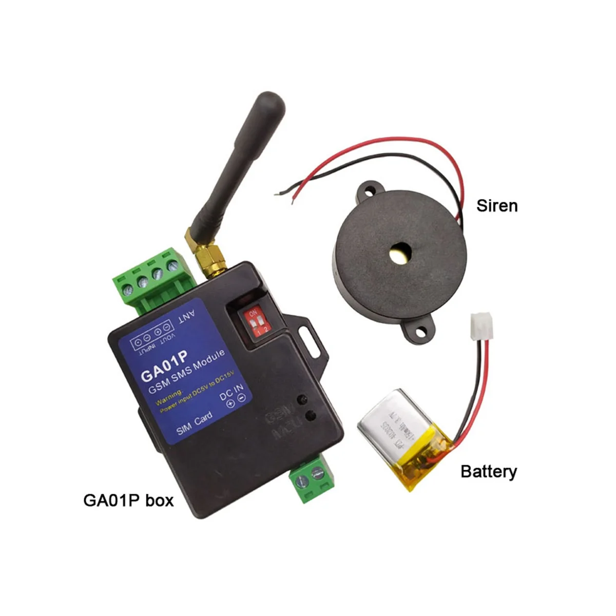 Ga 01P Automaat Gsm Alarmbox Ondersteuning Stroomuitval Alarm Alarm Ingang Één Alarm Voltage Output