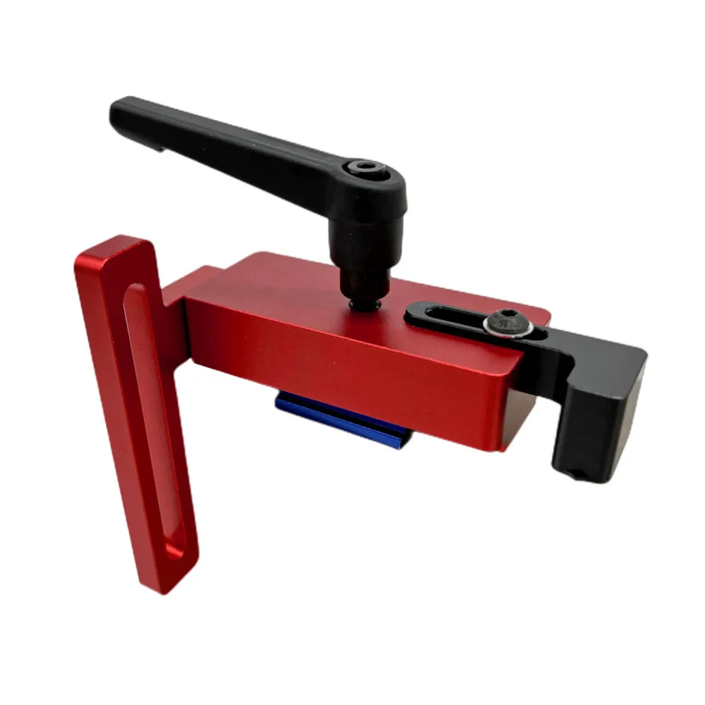 45 نوع ميتري توقف المسار، T-Track النجارة المحدد قابل للتعديل مقياس دليل الألومنيوم ميتري الوجه المسار وقف كتلة لفتحة T