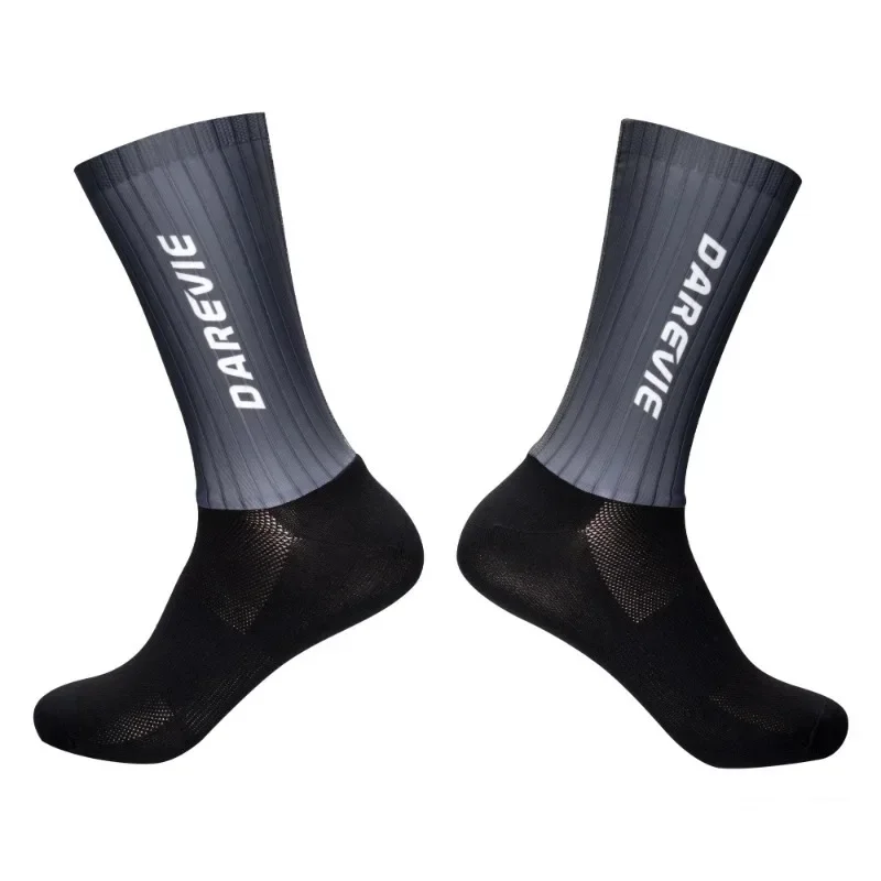 Aero Sports Socks Darevie Speed Sock Pro High Cycling for Men Anti-slip Breathable Athletic Moisture Control