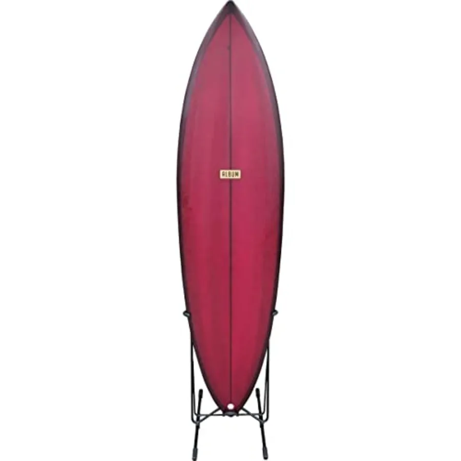 

Surfboard Stand Premium Surf Standing Floor Rack Works with Shortboards Longboards No Center Fin Needed