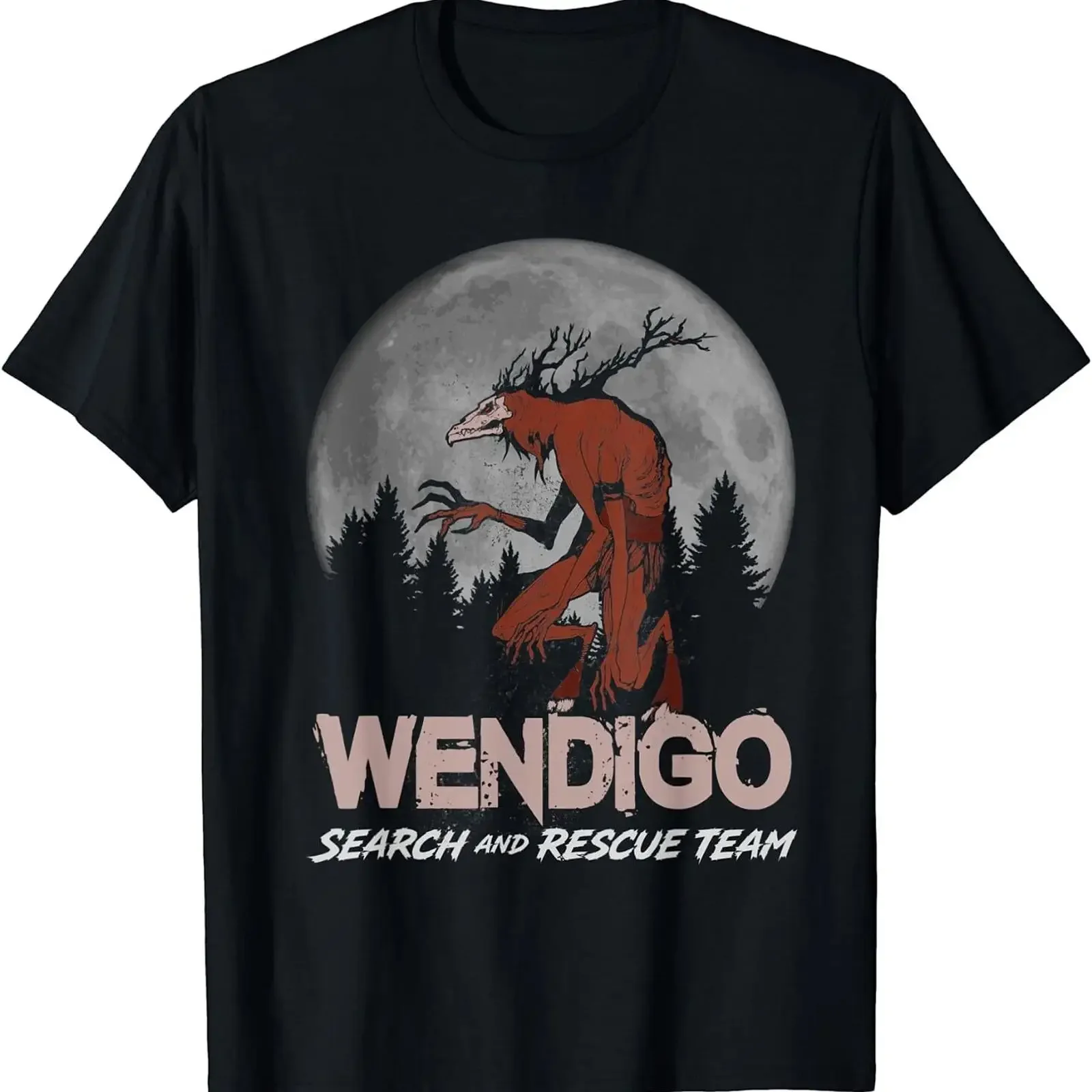 Funny Wendigo Cryptid Skin Walker Folklore Cryptozoology T Shirt Size S 5XL vintage Washed Comfortable Stylish graphic Casual