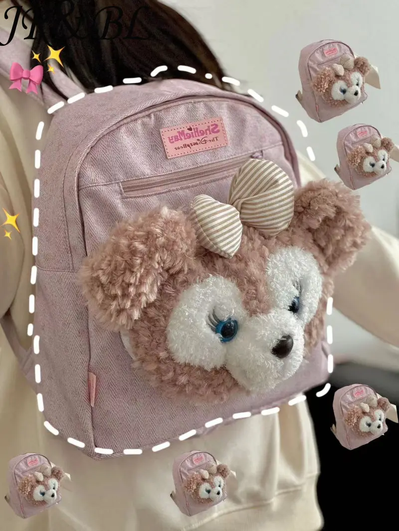 Disney Cute Shellie May Large Capacity Backpack Cartoon Children's Kawaii School Bag Versatile Backpack Gift