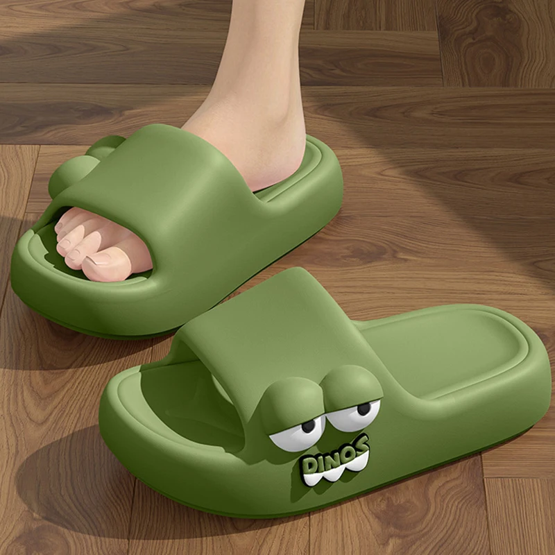 YNPO Cartoon EVA Platform Cloud Slippers Women 2026 Plus Size 45 Thick Bottom Home Slides Woman Anti Slip Summer Couple Slippers image 6