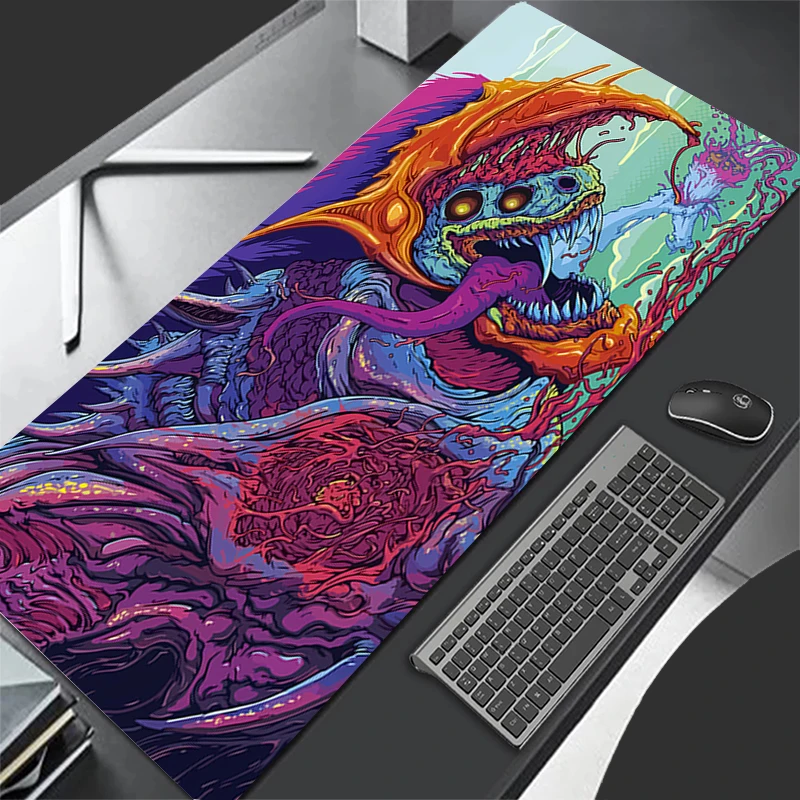Mousepad Pattern Game Pad Rubber HD Mouse Pad PC Accessories Desk Mat Non Slip Table Mat Gamer Cabinet Demon Mask Keyboard Pad