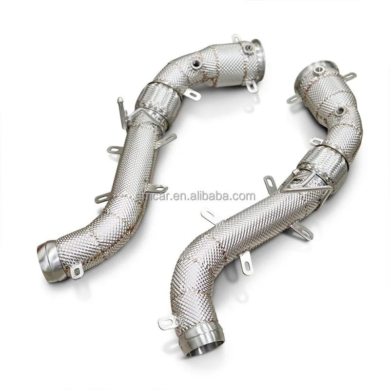 Suitable for  540 540S 2015-2018 3.8T with Heat Shield Lower Pipe Performance Exhaust Lower Pipe