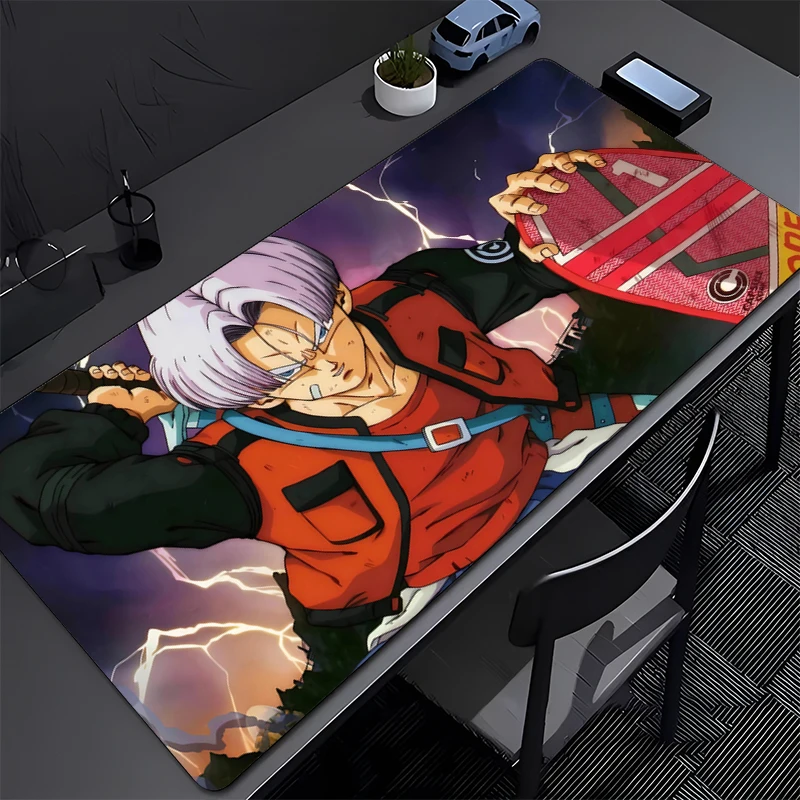 

Dragon Ball Trunks Mousepad Computer Game Mouse Pad Gaming Accessories Non-Slip Printing Deskmat Keyboard Pad PC Large Mousepad