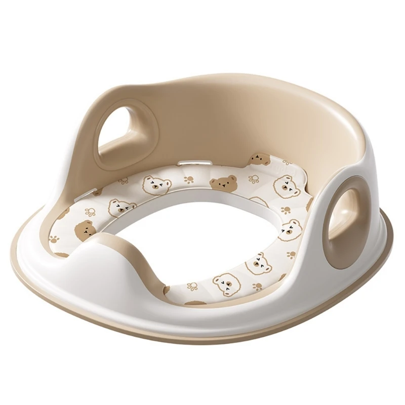 Kids Toilet With Handles Nonslip Base Thickened Design Universal Fits For Most Standard Toilets Potty Training 15UB
