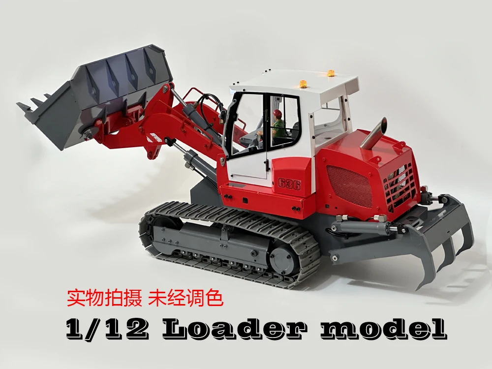 1/14 Scale RC Crawler Loader Model/Remote Control Dozer / Bulldozer Red