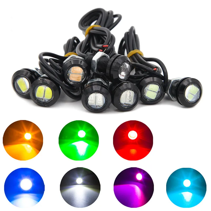 2pcs Motorcycle Signal light Turn signal Daytime running lamp Fog lamp 18mm Eagle eye lamp Angel Eye Signal light accessories