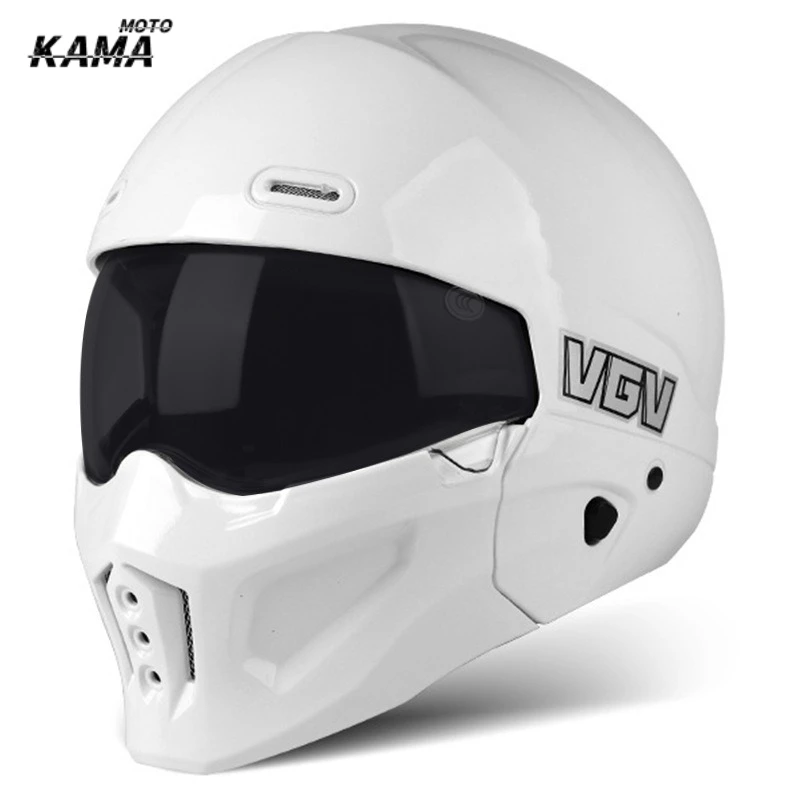 

3C Dot Certification Scorpion Motorcycle Helmet Retro Helmet Warrior Combination Helmet Motorcycle Four Seasons Half Helmets