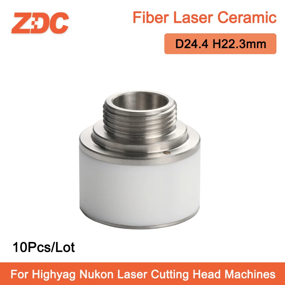 Laser Ceramic Nozzle Holder Diameter 24.4mm Height 22.3mm M11 used for Highyag Nukon Laser Cutting Head Machines