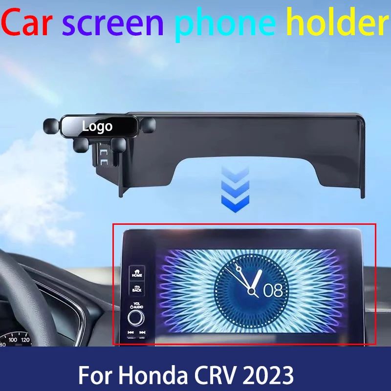 

Автомобильный держатель для экрана телефона для Honda CRV 2023, кронштейн для навигации на экран, держатель для экрана 10,1 дюйма, кронштейн для навигации мобильного телефона