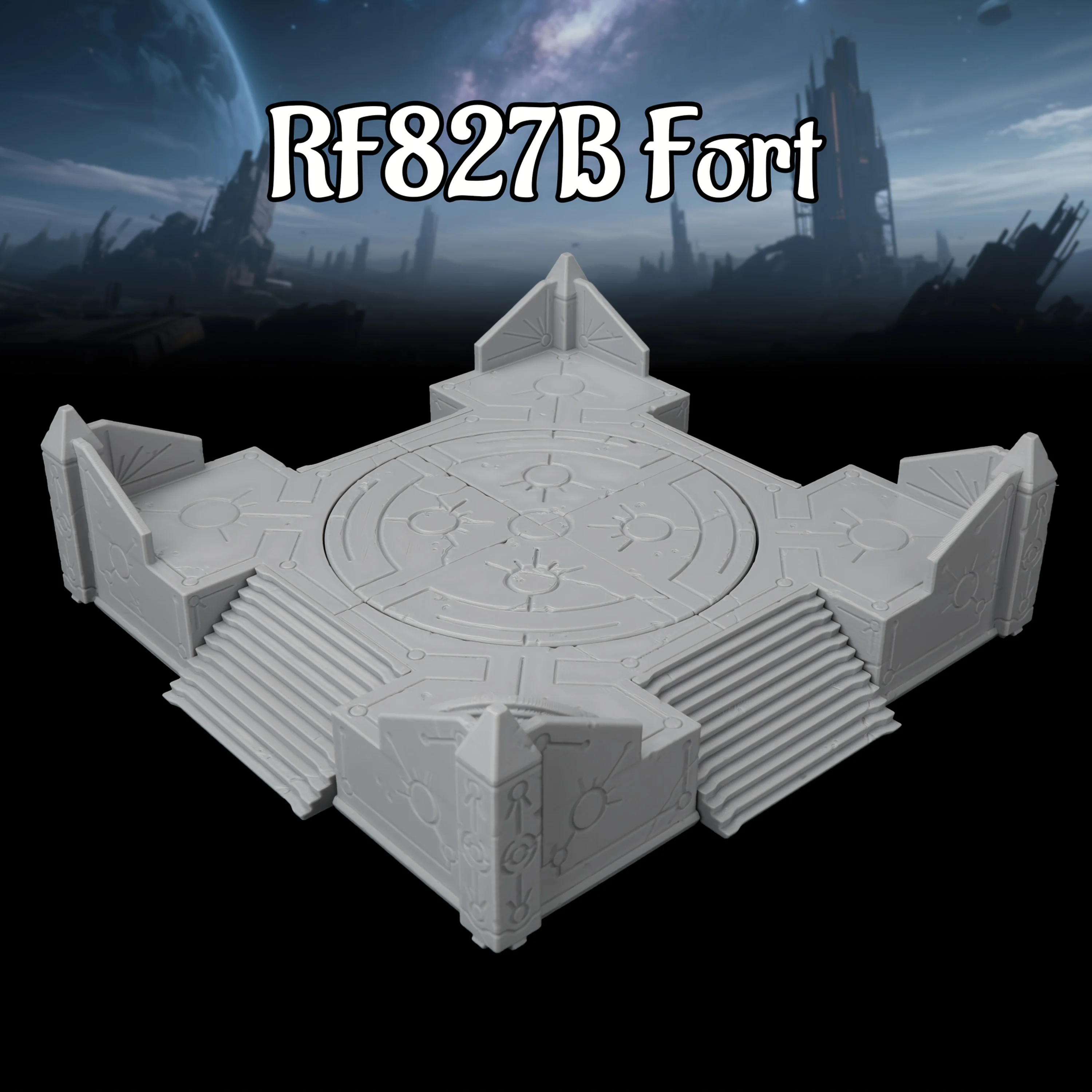 Sci-Fi Base Defense Miniature Terrain, 25-28mm Fortress Additions for TTRPG, Collectible Gift for Fantasy TTRPG Adventures view 5
