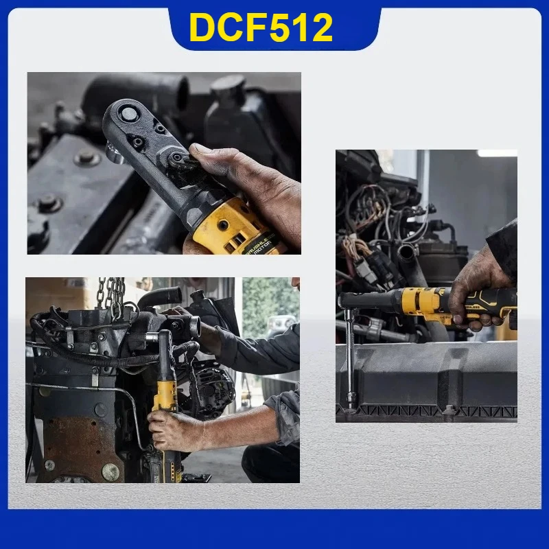 DCF512 3/8 "فرش السقاطة الزاوية اليمنى وجع LED مفك البراغي اللاسلكي متغير السرعة مفتاح كهربائي 12 فولت أداة كهربائية #4