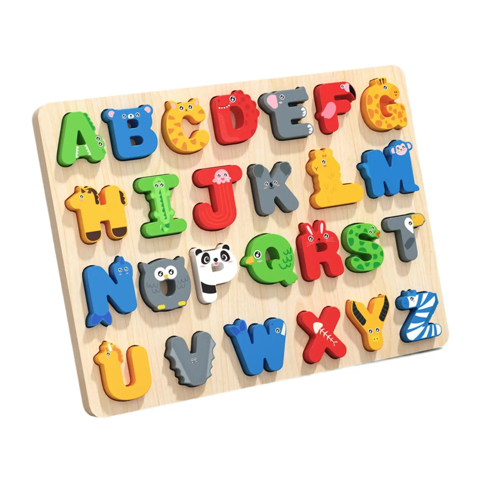 Wooden Puzzle for Kids Developmental Fine Motor Skill Board Game Preschool Educational for Age 1 2 3 Years Old Holiday Gifts