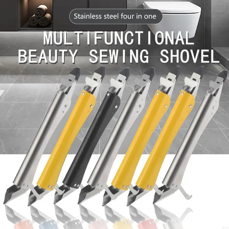 Alat Scraper Stainless Steel dengan pegangan untuk proyek penyegelan area basah M89B