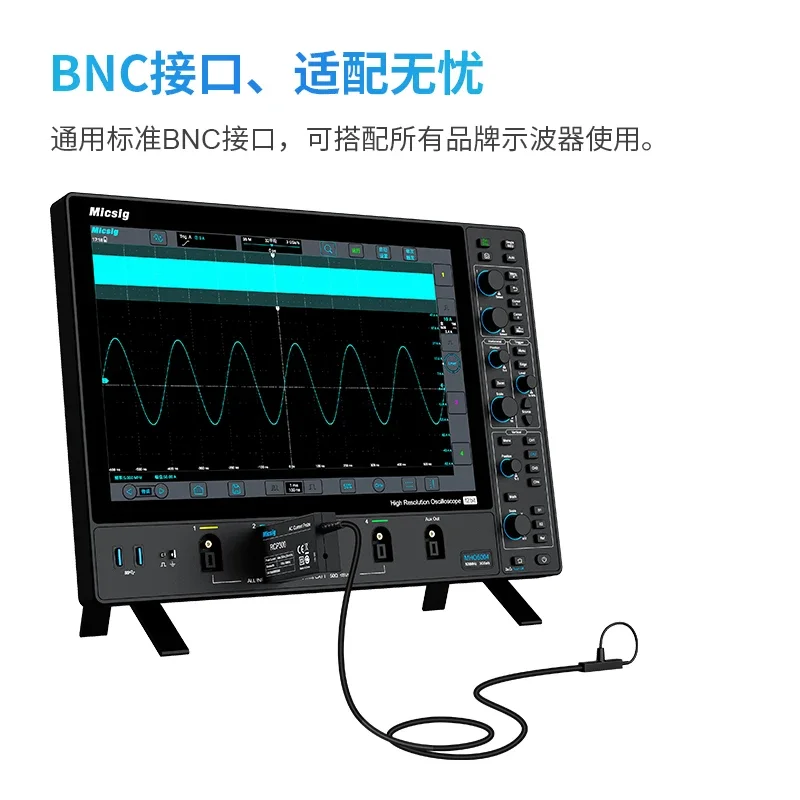 Rogowski Coil High-Frequency Flexible AC Current Probe 30M Bandwidth 300A 600A