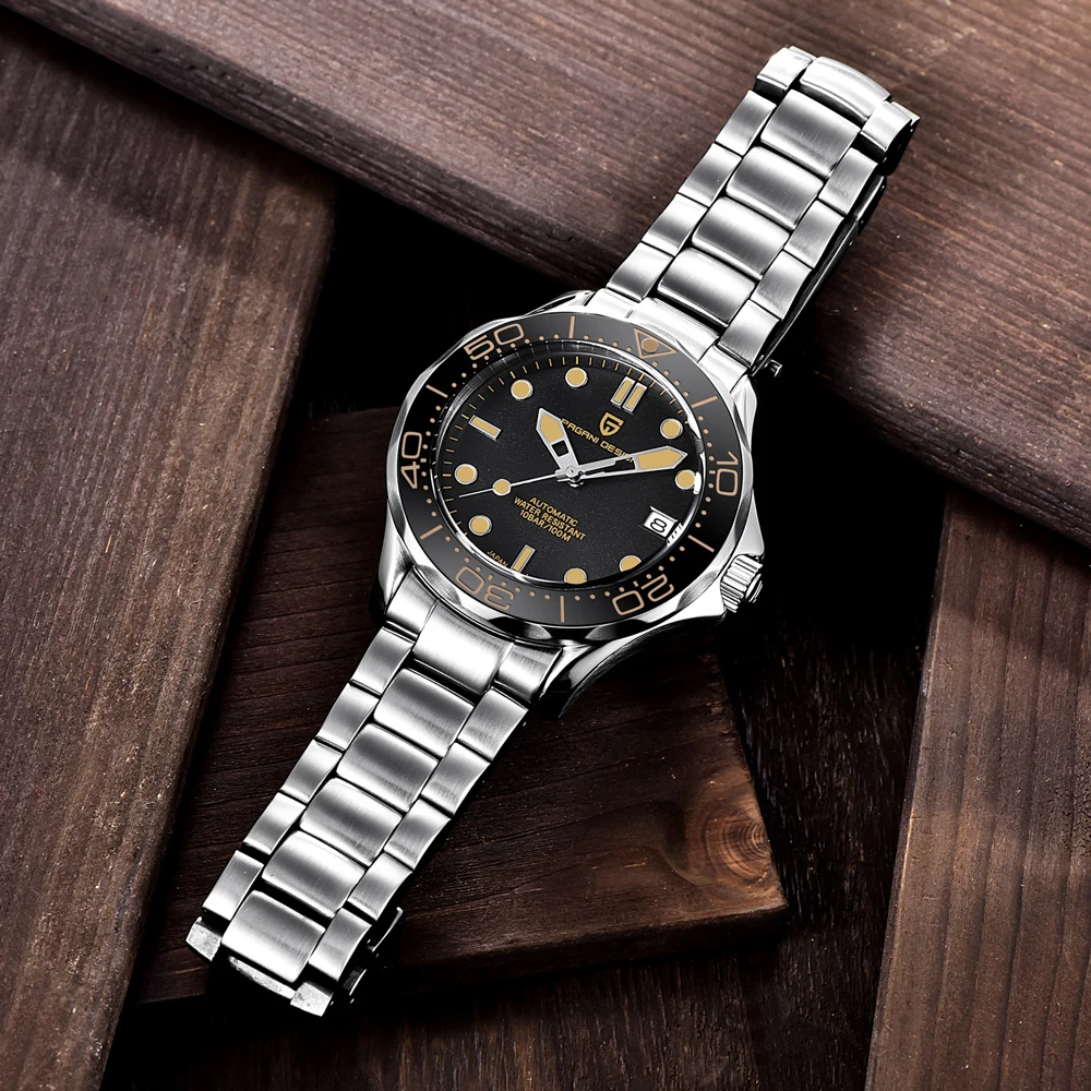 Pagani Design 2025 Automatic Watches for men mechanical wristwatch men Top Brand Luxury men watch 100m waterproof NH35 steel 007 image 6
