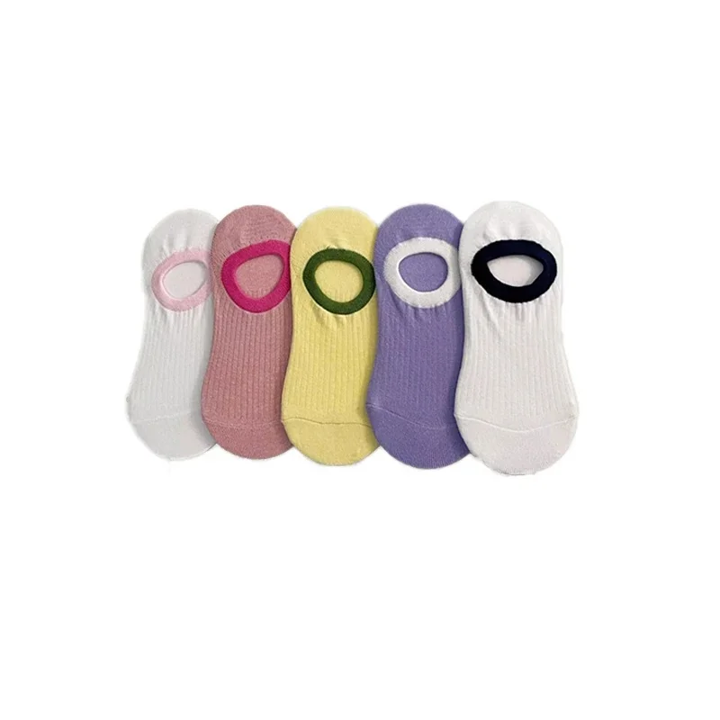 Chaussettes fines coordonnantes de style japonais pour femmes, chaussettes invisibles, respirantes, épissure de documents, bateau, crème glacée, pilates d'été, yoga