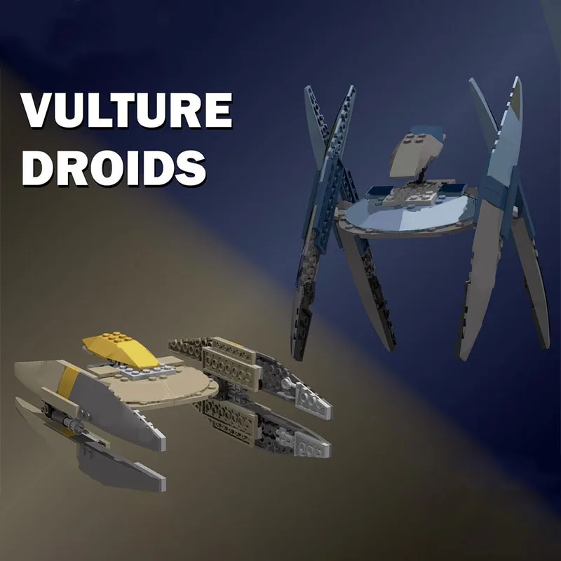 

238PCS Star Batter Vulture Droids Model Posable Walker/Swoopable Flyer Sci-Fi MOC DIY Model Building Blocks Birthday Toys Gift
