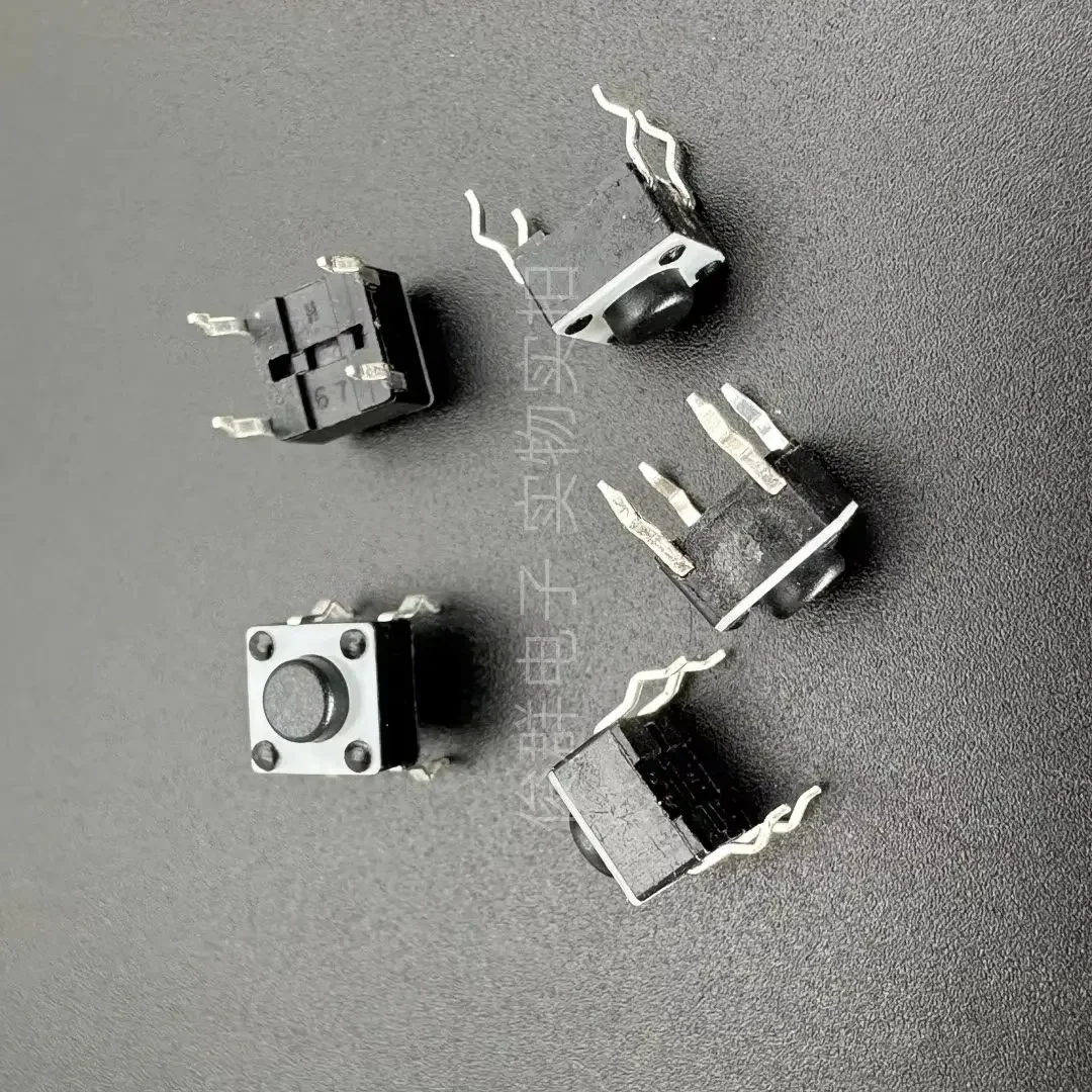 100pcs/South Korea TP1230A touch switch 6*6*5 in-line 4-pin induction cooker key plastic surface