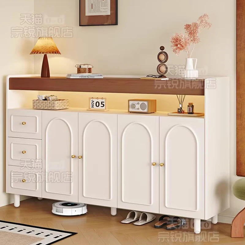 

Органайзер для хранения обуви: деревянный шкаф-тумба в скандинавском стиле для гостиной, современная узкая полка для обуви с выдвижными ящиками, мебель для прихожей